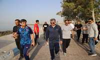بازدید صبحگاهی شهردار بندرعباس از نوار ساحلی با تأکید بر بهسازی و زیباسازی