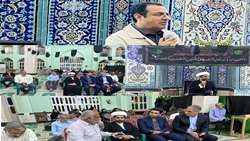 حضور معاون خدمات شهری شهرداری در مسجد سید کامل با هدف ترویج فرهنگ تفکیک پسماند