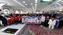 غبار روبی و عطر افشانی گلزار شهدا بندرعباس به مناسبت ايام الله دهه فجر پيروزی انقلاب