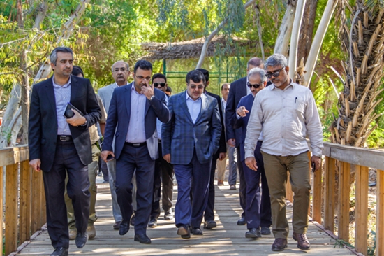 بازدید,استاندار هرمزگان,شهردار,باغ پرندگان,شهرداری بندرعباس,عباس امینی‌زاده, 